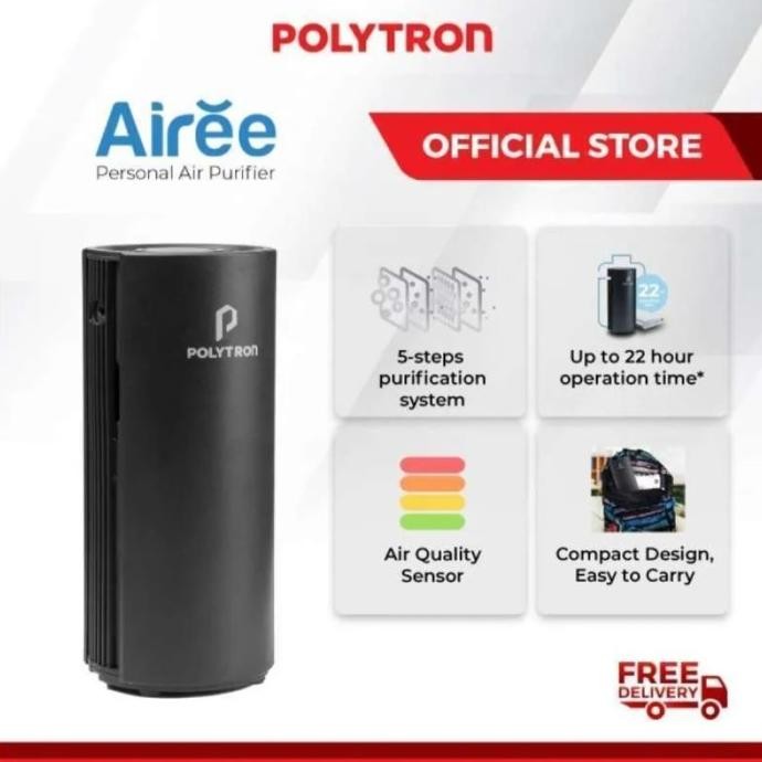 POLYTRON PCP-01 Airee Air Purifier Portable HEPA13 Filter Penyaring Ud