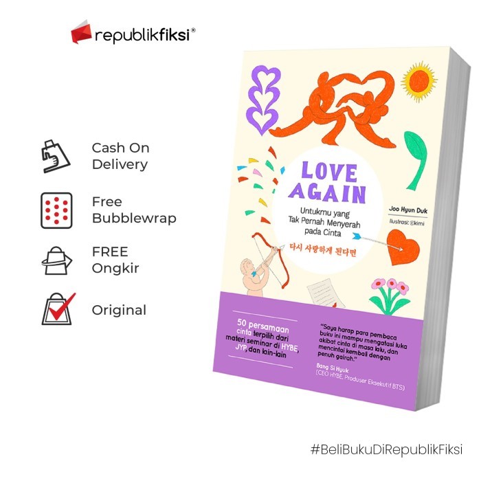 

Buku Love Again: Untukmu yang Tak Pernah Menyerah pada Cinta - Joo Hyun Duk - Transmedia Pustaka