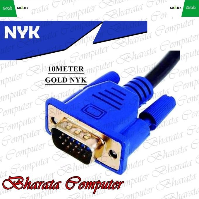 

Diskon! Kabel VGA 10 Meter/Kabel VGA Male To Male 10M Gold Plated NYK