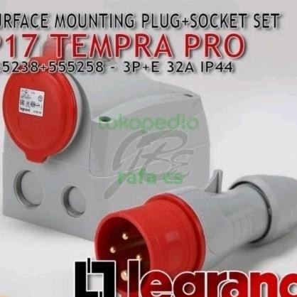 legrand set 555258 surface mounting+555238 plug socket 32A 3phase IP44