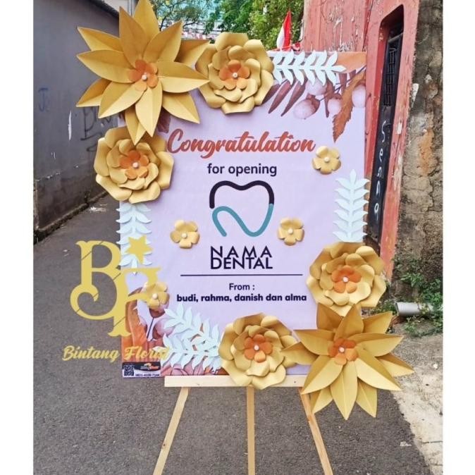 Bunga Papan Kertas Custom | Papan Bunga Kertas AUL