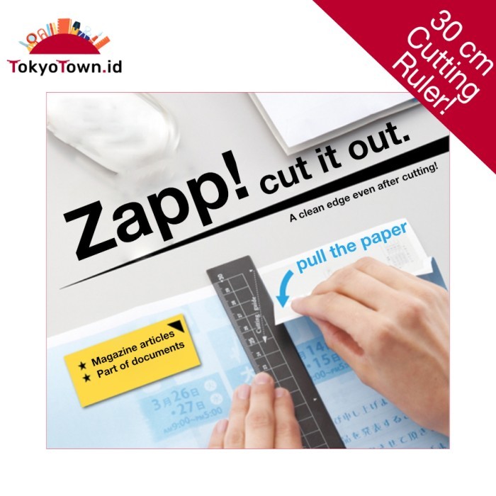 

Aluminum Cutting Ruler 30 cm black Japanese #Kokuyo