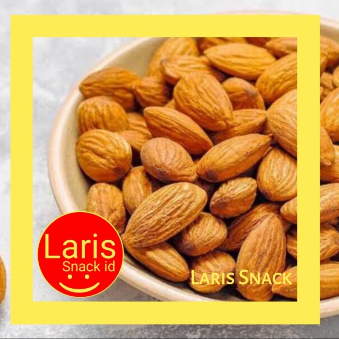 

CUCI GUDANG 1KG KACANG ALMOND ROASTED PANGGANG ALMON PREMIUM KUPAS ORIGINAL TAWAR