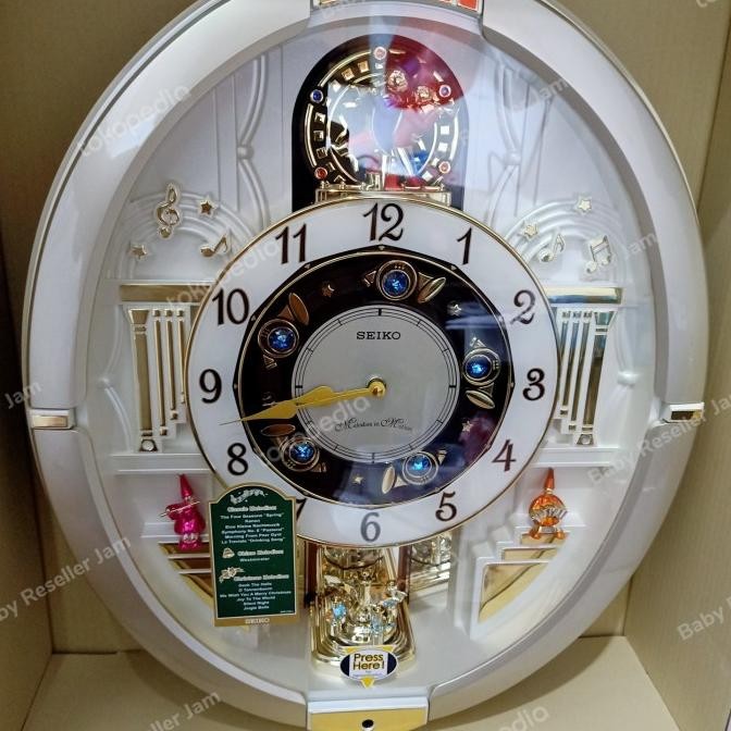 Jam Dinding Seiko Japan Melodies / Bunyi Qxm290 Qxm290S Original Diskon