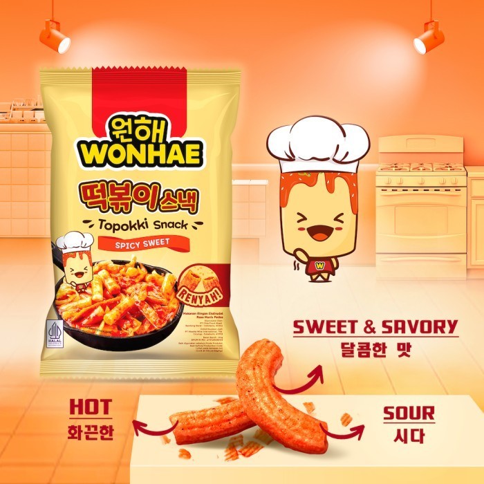 

GRATIS ONGKIR Mujigae Wonhae Topokki Snack Crispy Topokki Korea Halal 80gr