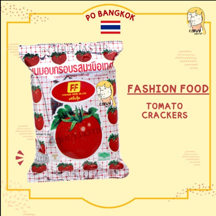 

NEW FASHION FOOD SNACK TOMAT / TOMATO CRACKERS JISOO Snack Bangkok Thailan