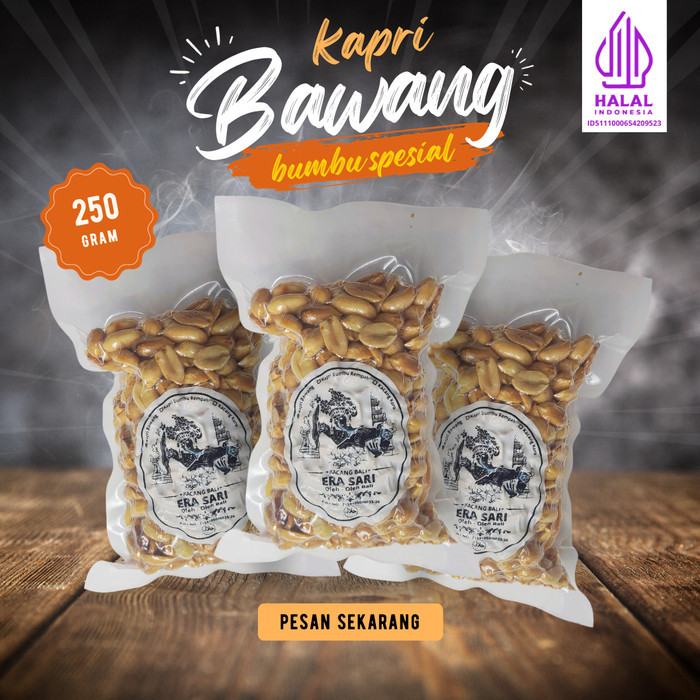 

LIMITED EDITION Kacang Kapri Bawang khas Bali 250gr kemasan vakum