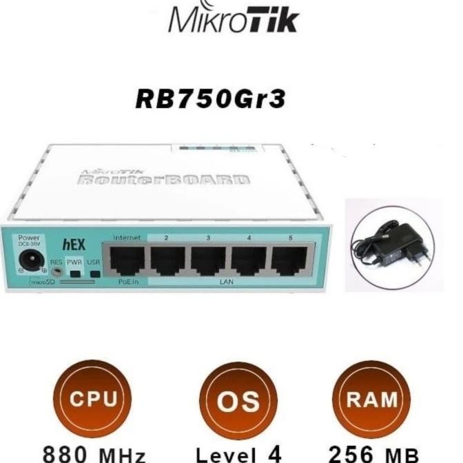 MIKROTIK routerboard RB750GR3/RB 750GR3 GIGABIT HEX