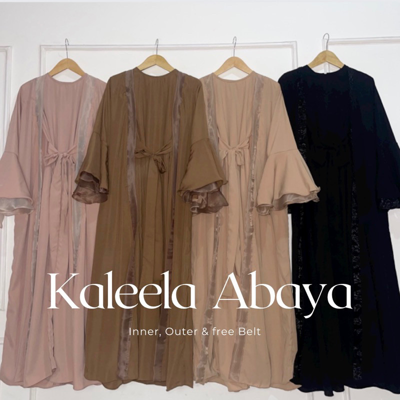 Abaya Muslim KALEELA ABAYA SET (READY STOCK)