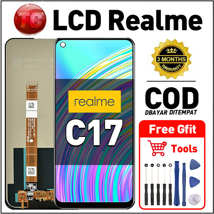 Original Lcd Realme C17 fullset ori asli Layar hp touchscreen Sentuh Versi Tinggi COD