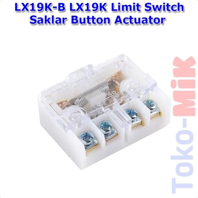 Terbaru LX19K-B LX19K Saklar Limit Switch Button Actuator Saklar Injak NO/NC tokmi99 Diminati Banget