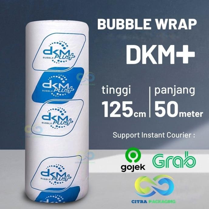 

BLUE- PLASTIK BUBBLE WRAP MURAH PREMIUM 125 CM X 50 M BENING - DKM BLUE