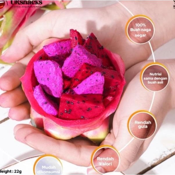 

Keripik Buah Naga / Freeze Dried Dragon Fruit Halal Sehat