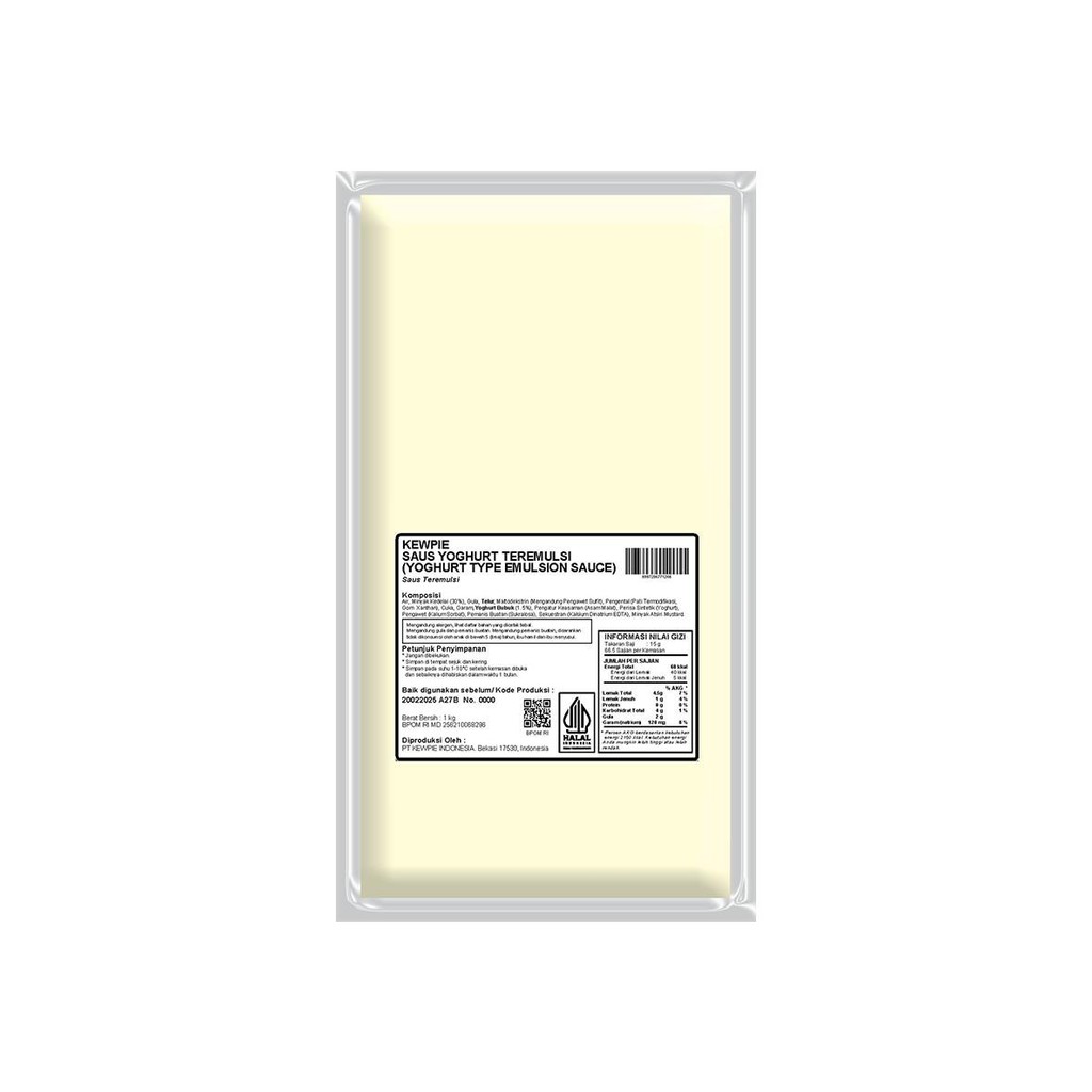 

Siap Kirim kewpie saus Yoghurt (yoghurt type emulsion sauce) 1 kg asli distributor resmi