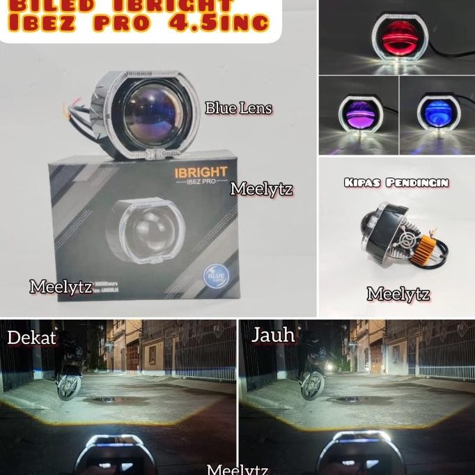 

BLUE- IBRIGHT IBEZ PRO - PROJIE BILED ASLI 4.5INC BLUE LENS