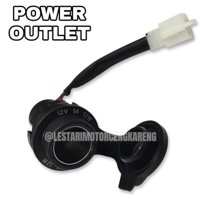 socket - SOCKET POWER OUTLET CHARGER CASSAN MOTOR ORIGINAL AEROX LEXI NMAX 12V