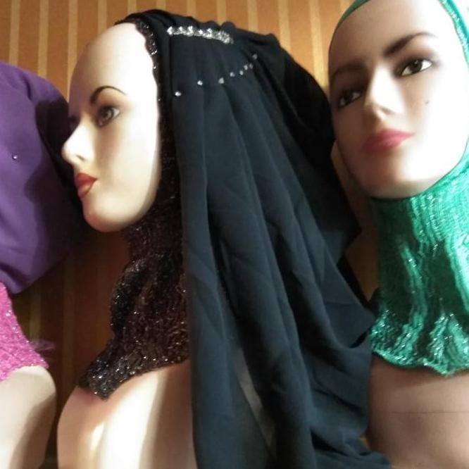 Turban Pesta Mewah Ceruty / Turban Panjang murah YAN