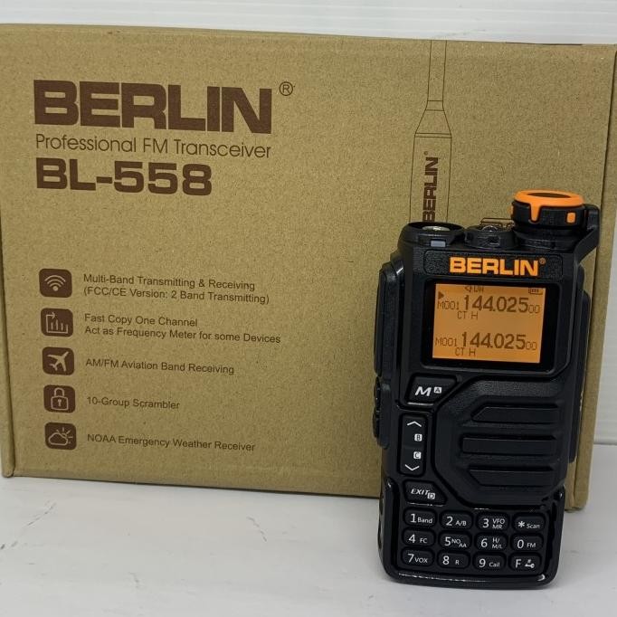Ht Berlin BL-558 dualband Radio 558 multiband Receiver murah