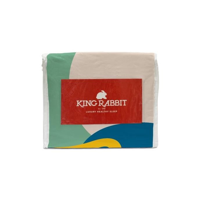 

BLUE- KING RABBIT ORGANIC BAMBOO VELVET SET SPREI MOTIF CAPTION BLUE