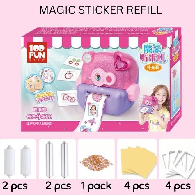 

Terlaris Magic Sticker maker mainan alat pembuat sticker hello kitty frozen COD