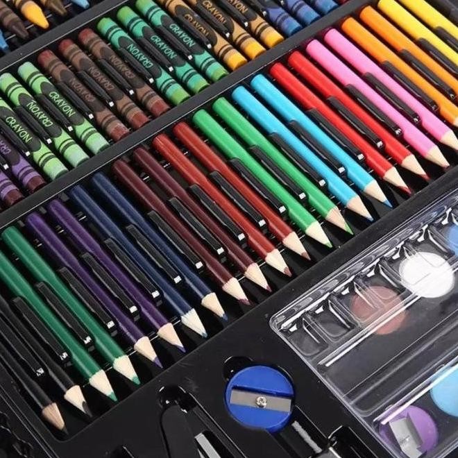 

Hoko Art Set 150 Pcs Crayon Full Set 150Pcs Peralatan Gambar Lukis Terbatas