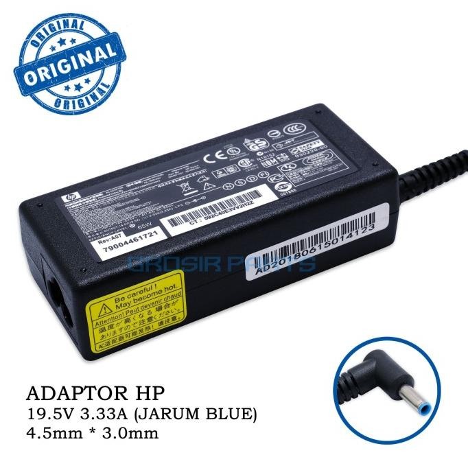

BLUE- ADAPTOR HP 19.5V 3.33A 4.5 X 3.0MM BLUE PIN ORIGINAL