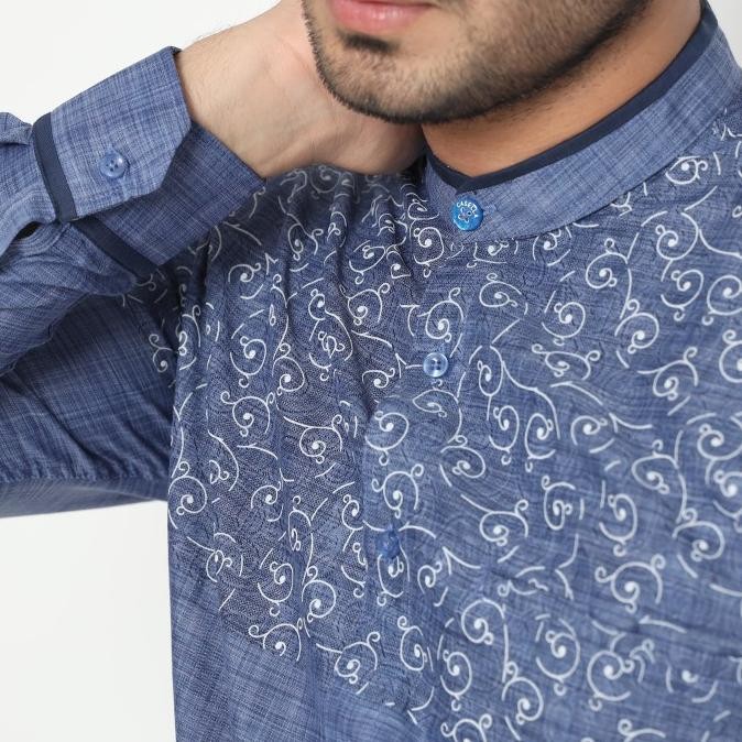 

BLUE- CASELLA BAJU KOKO PRIA LENGAN PANJANG | HUSSEIN HORIZONTAL 9834 BLUE