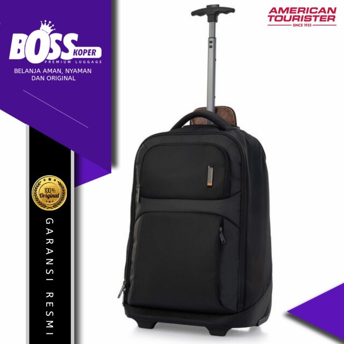 Tas ransel roda/backpack trolly AMERICAN TOURISTER (SEGNO) Tas Koper