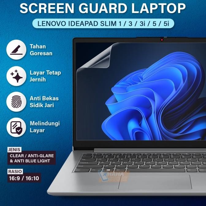 

BLUE- ANTI GORES LENOVO IDEAPAD SLIM 1 3 3I 5 5I 14" SCREEN GUARD GLARE BLUE