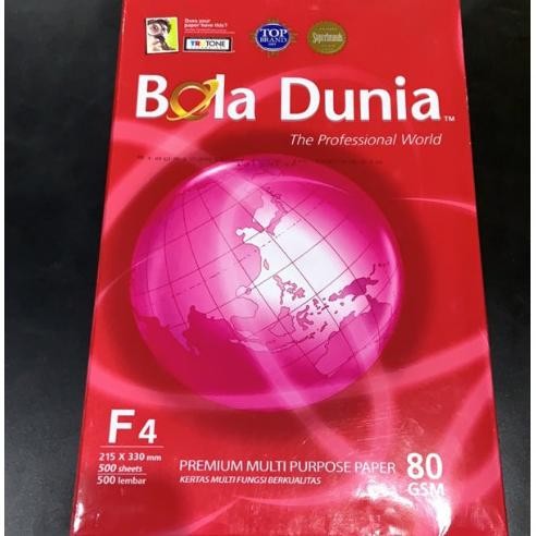 

Sale (1 Rim) Kertas Hvs Folio F4 Bola Dunia 80 Gr (Harga Khusus Online)