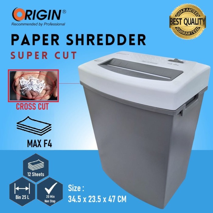 

Mesin Penghancur Kertas / Paper Shredder Origin SUPER CUT