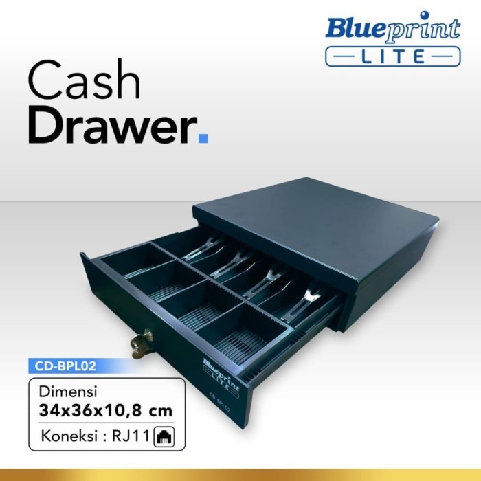 

CASH DRAWER / LACI KASIR / LACI UANG BLUEPRINT CD-BPL01 40x42x11 Cm