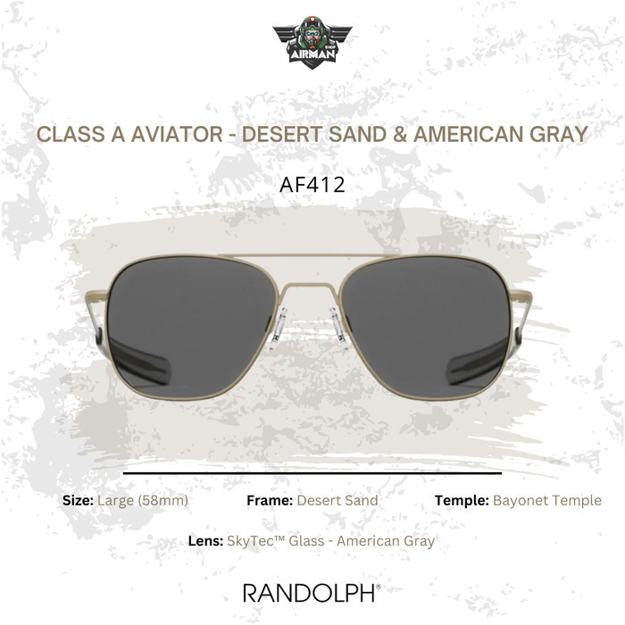 RANDOLPH - Class A Aviator - Desert Sand & American Gray