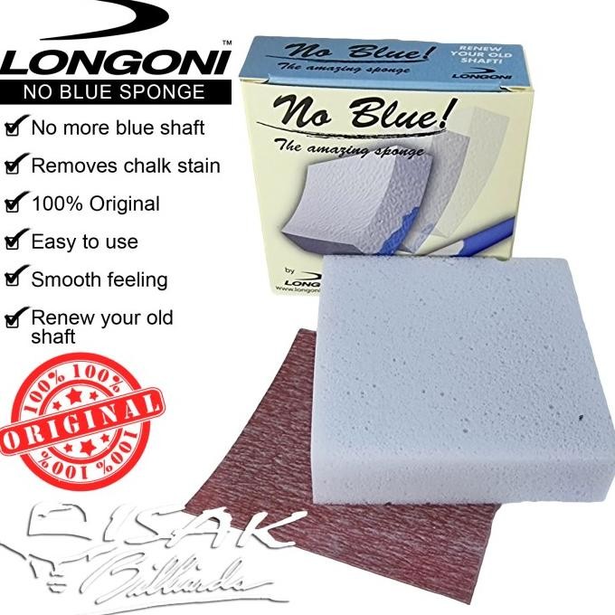 

BLUE- LONGONI NO BLUE SPONGE - PEMBERSIH NODA CHALK SHAFT BILLIARD CUE ASLI