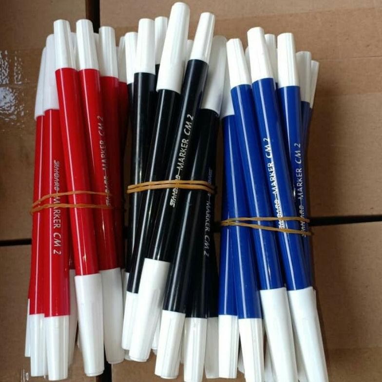 

Trend [1 Ikat] Spidol Standart Kecil/Safari Brand Warna Hitam Merah Biru Isi 12 Pcs