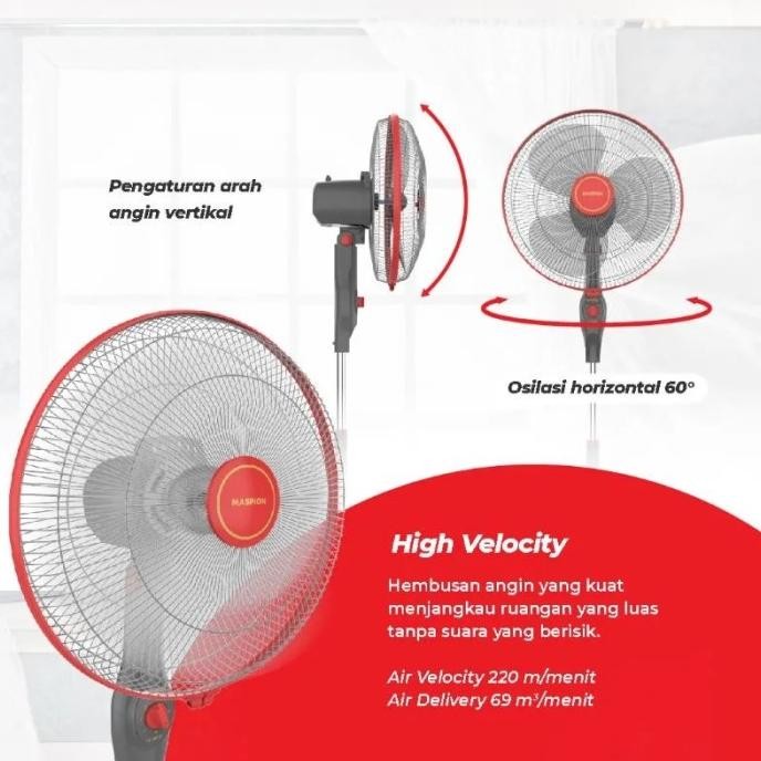 Kipas Angin Berdiri Maspion EX 1611 SX / Stand Fan Maspion EX1611SX