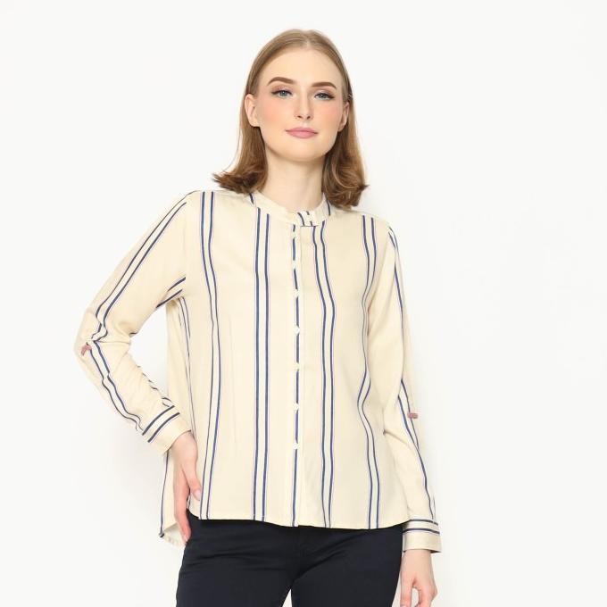 

BLUE- RODEO - KEMEJA WANITA - BRUNELLA - KHAKY BLUE