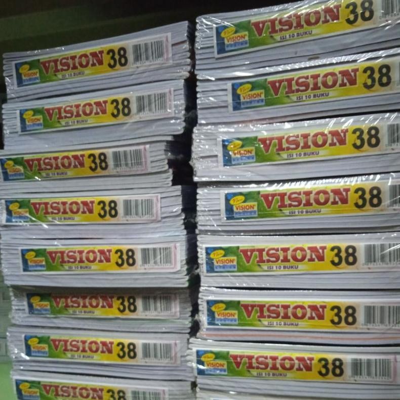 

Terlaris Buku Tulis Vision 38 Lembar (Isi 10 Buku)