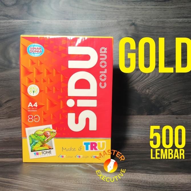 

Sale Sinar Dunia Sidu Color Kertas A4 80 Gsm Gold Kuning - 500 Lembar