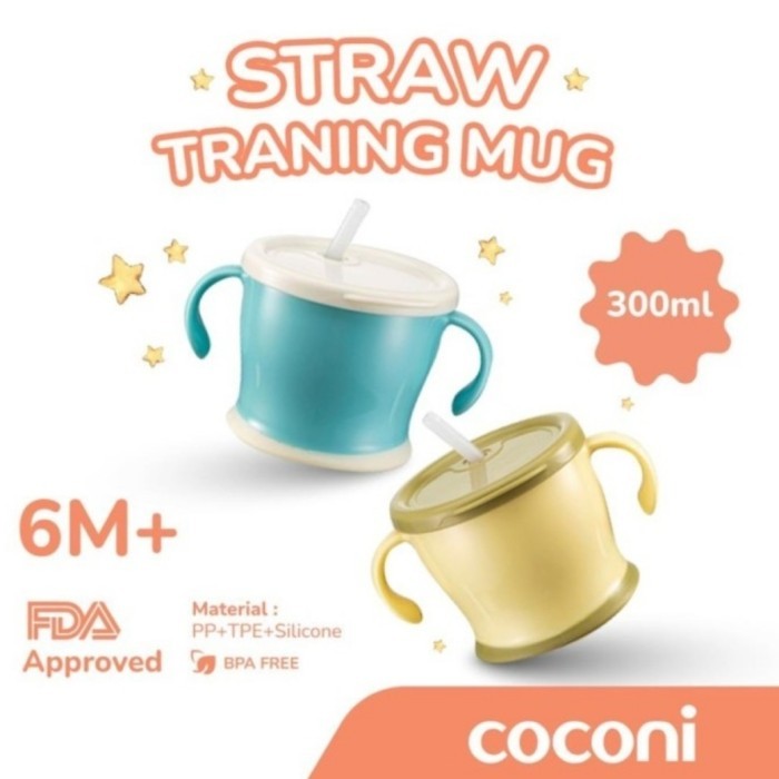 COCONI EARLY STRAW TRAINING MUG / GELAS BAYI / MUG BAYI