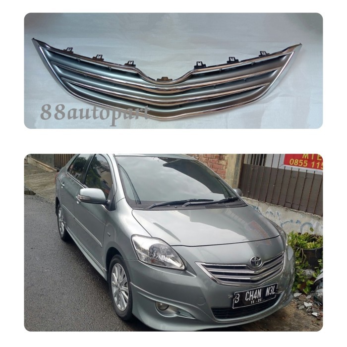 GRILL VIOS 2010-12 GEN2 CHROME SILVER / FRONT GRILLE VIOS 2010-12GEN2