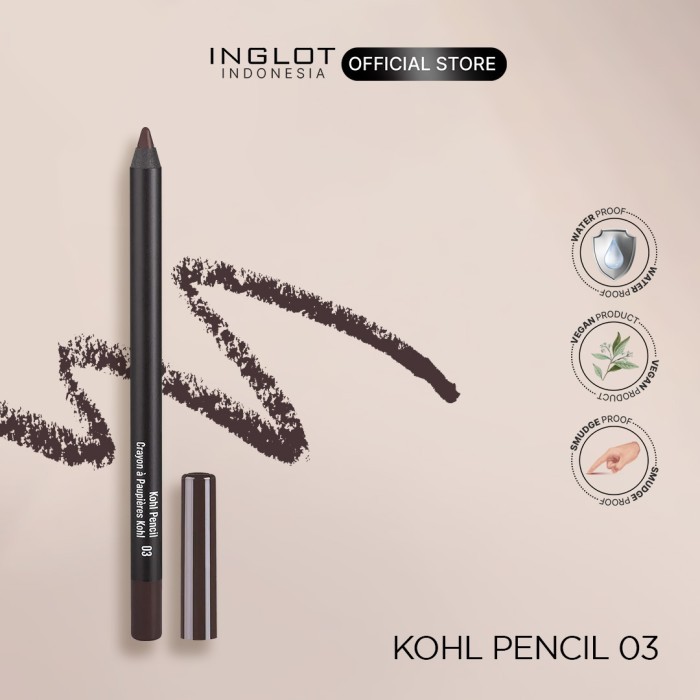 INGLOT Kohl Pencil 03 Brown - Eyeliner Pensil Coklat