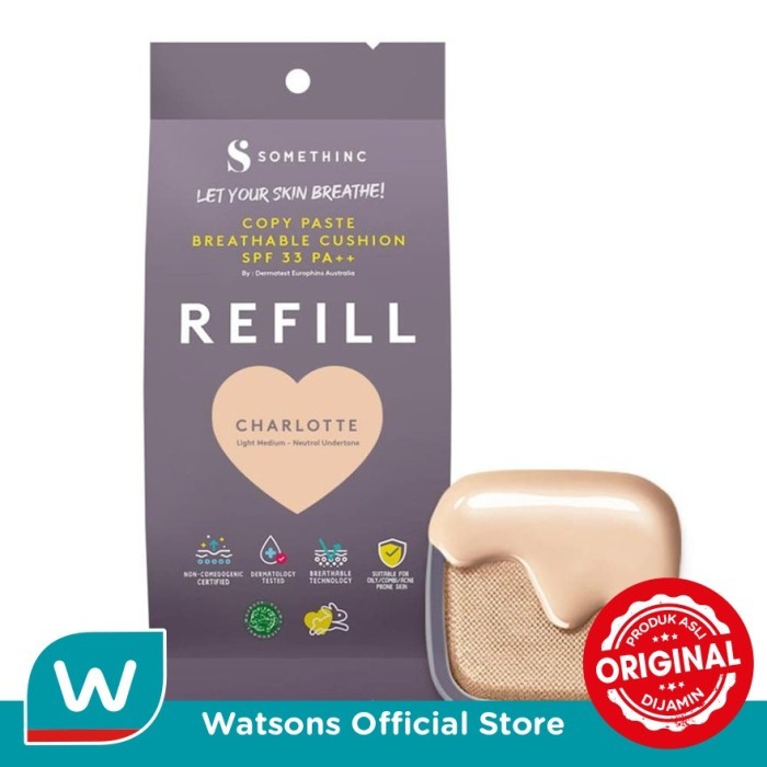 Somethinc Breathable Cushion - Light Medium CHARLOTTE (Refill)