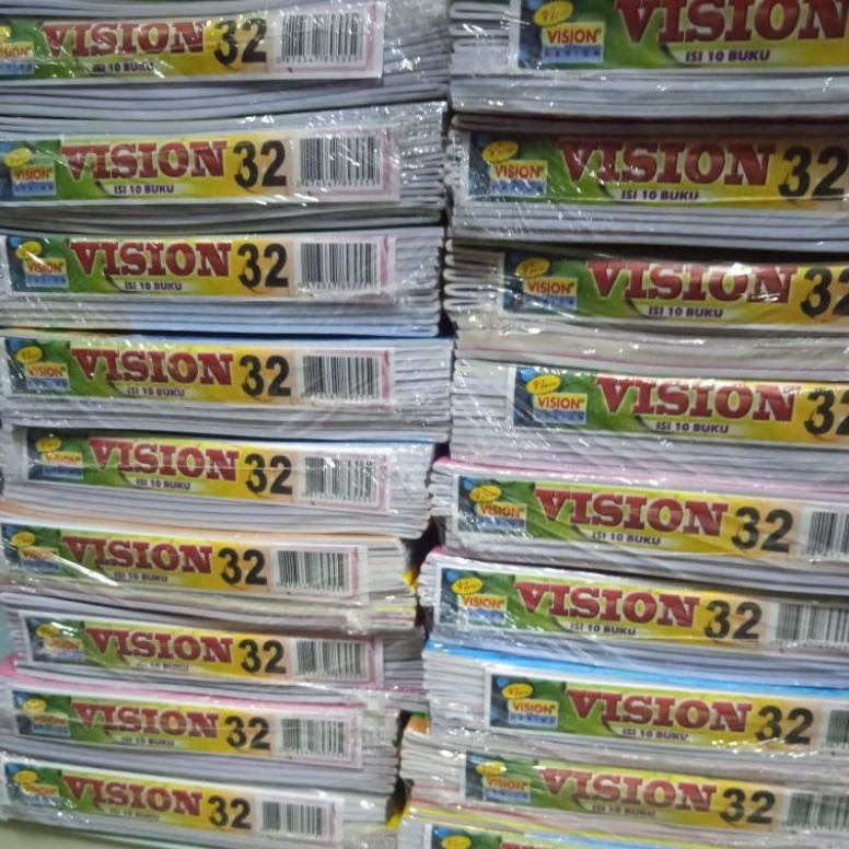 

Terlaris Buku Tulis Vision 32 Lembar (Isi 10 Buku)