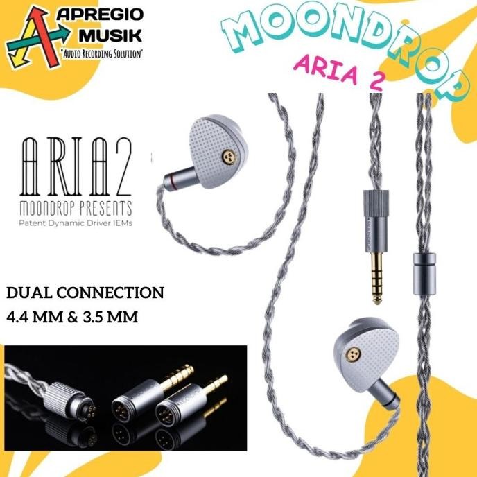 iem - Moondrop Aria 2 ARIA2 New Version Dynamic Driver IEM Earphone