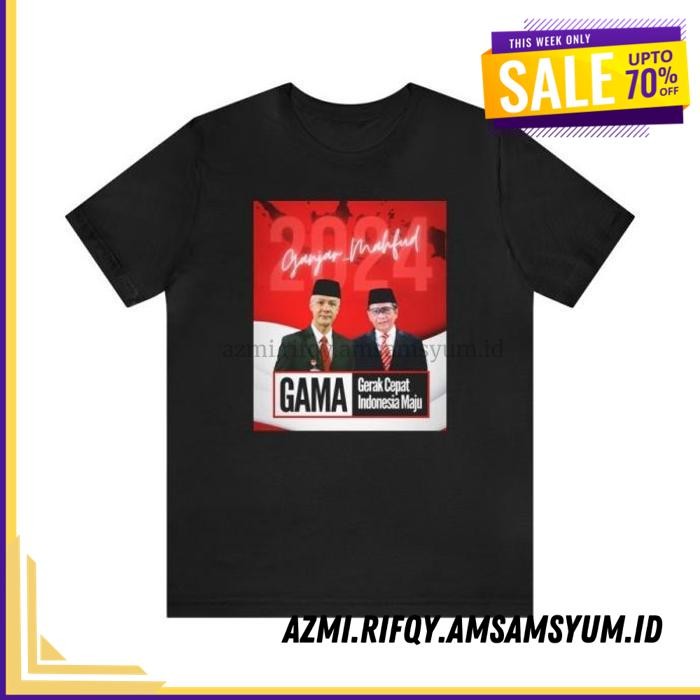 (DONE) KAOS BAJU DISTRO GAMA GANJAR PRANOWO MAHFUD PRESIDEN WAKIL INDONESIA      BEST DEAL 