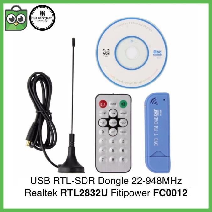 USB RTL-SDR Dongle RTL2832U FC0012 Software Defined Radio RTLSDR