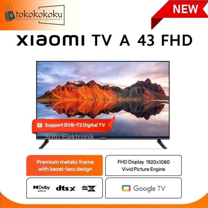 BEBAS ONGKIR - Xiaomi SMART TV A2 32 43 inch android 43" 32" DIGITAL FHD HD DVBT2