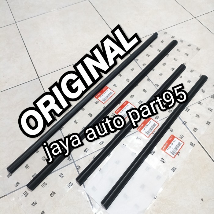 PELIPIT KARET KACA LUAR HONDA JAZZ RS 2009-2013 ORIGINAL 1SET 4PCS