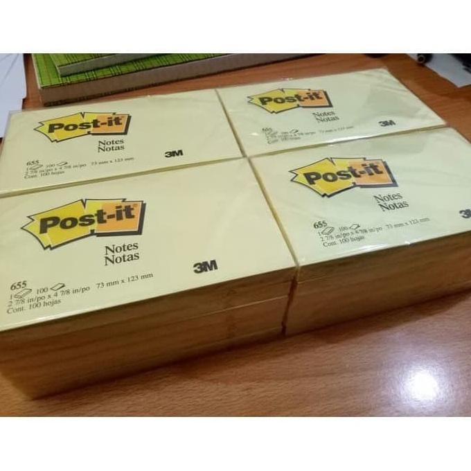 

Post it Sticky Note 3M 655 Yellow 1 pack isi 12 pads